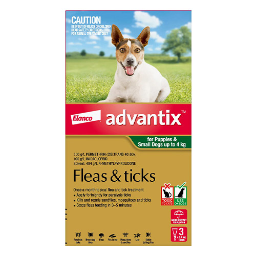 K9 Advantix Small Dogs/Pups 1-10 lbs (Green)