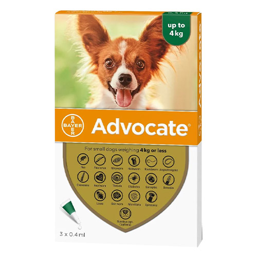 Advantage Multi (Advocate) Small Dogs 3-9 lbs (Green)