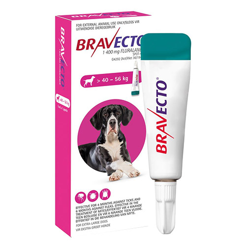 Bravecto Topical for X-Large Dogs (above 88 lbs) Pink