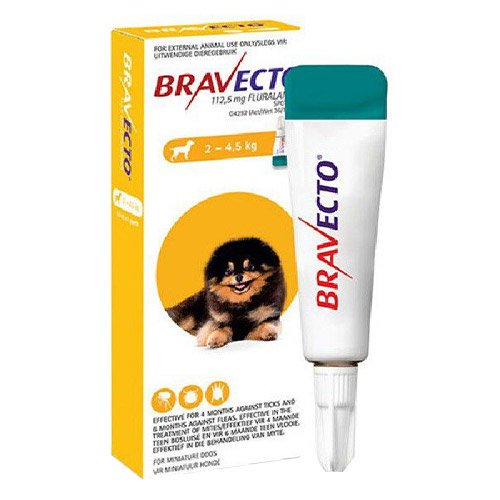 Bravecto Topical for X-Small Dogs (4.4 - 9.9 lbs) Yellow