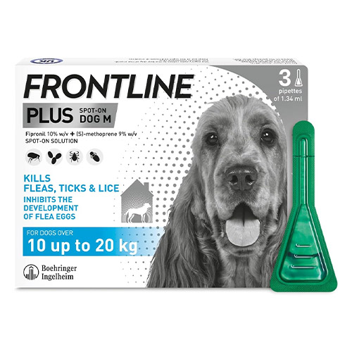 Frontline Plus for Medium dogs 22 to 44lbs (Blue)