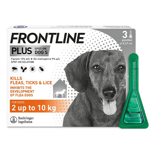 Frontline Plus for Small Dogs upto 22lbs (Orange)