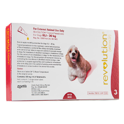 Revolution for Medium Dogs 20.1-40lbs (Red)