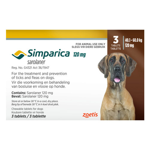 Simparica Chewables for Dogs above 88 lbs (Red)
