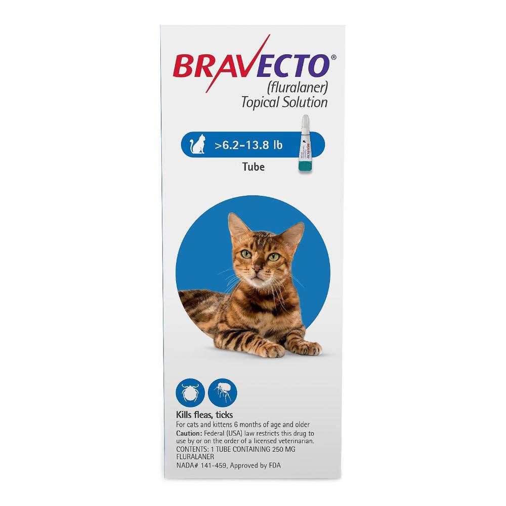 Bravecto Spot-On for Medium Cats 6.2 lbs - 13.8 lbs